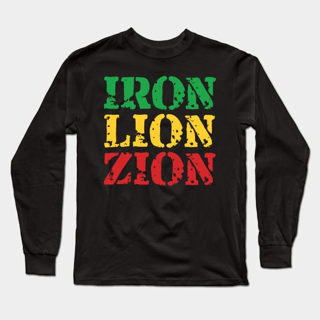 Iron Lion Zion Long Sleeve T-Shirt by defytees